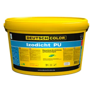 Deutsch Color Izodicht PU 15kg, Peinture Etancheité, Etancheite Terrasse, Appliquer Sur Terrasse, Ciment, Béton, Carrelage