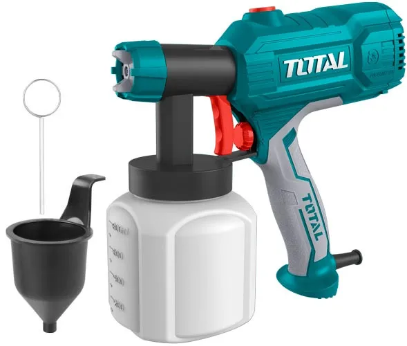 TOTAL TOOLS Pistolet à Peinture, Puissance 450 W, Viscosité 50DIN