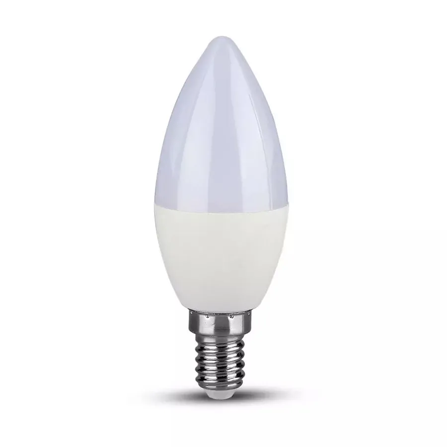 Luminaire VTAC- Pack de 2 ampoules LED Bougie E14 5.5W Lumière jaune