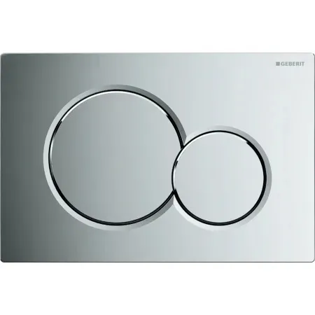 GEBERIT Plaque de Déclenchement Sigma01, Chrome, Double Touche, Pour Rinçage Des Réservoirs