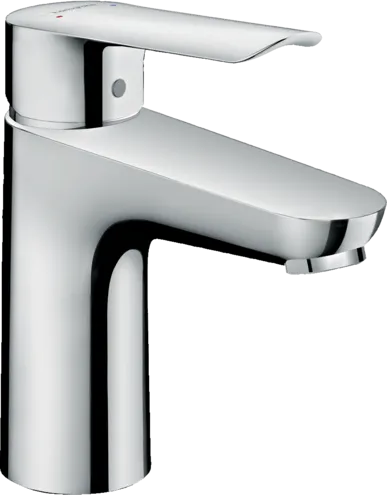 Mitigeur de Lavabo Hansgrohe, Logis E Avec Tirette et Vidage, Technologie AirPower, ComfortZone et EcoSmart, Adaptable au Chauffe-Eau Instantané