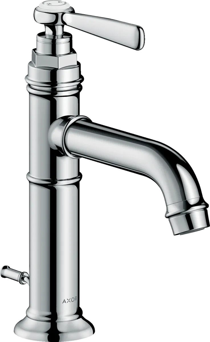 Mitigeur Lavabo avec Manette et Garniture de Vidage, Mitigeur Axor en Chrome,  Limiteur de Temperature