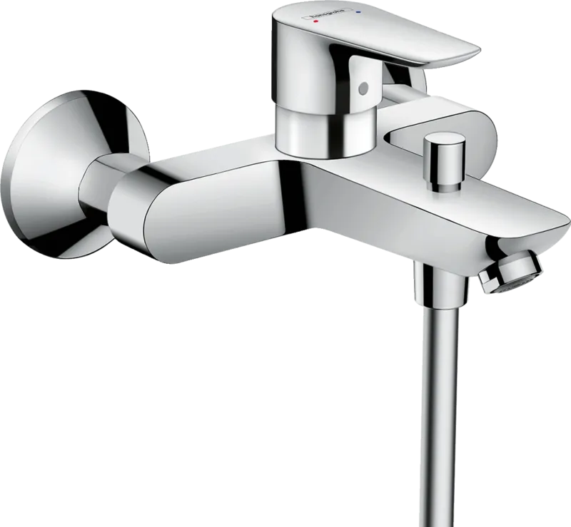 Hansgrohe Mitigeur Bain/Douche, Technologie AirPower et QuickClean, Finition Chromé, Style Moderne
